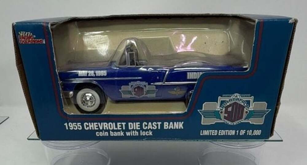 Racing Champions 1955 Chevrolet Die Cast Bank 1/24 Indianapolis 500